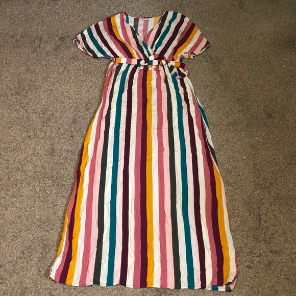 love, Fire Dresses & Skirts - Love, fire maxi long stripe wrap dress size medium